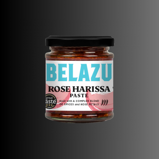 BELAZU ROSE HARISSA – ÉPICÉE, VOLUPTÉ, ROSE (ANGLETERRE) 130 g