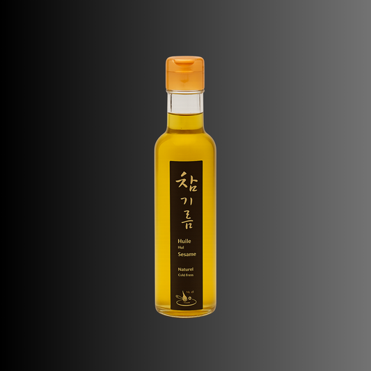 HUILE DE SÉSAME “OR” – TAEBAEK AGRICULTURAL (CORÉE DU SUD) 180 ML