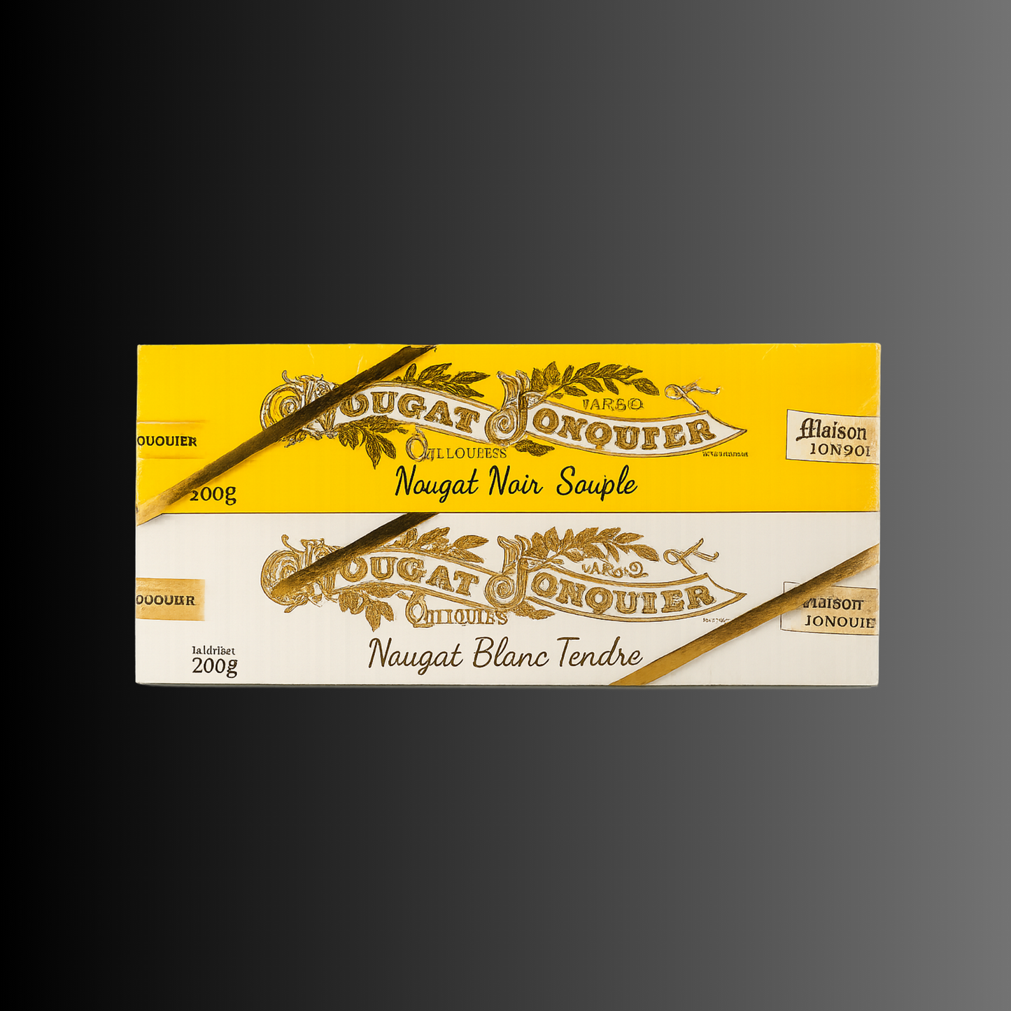 NOUGAT BLANC & NOIR DE PROVENCE – MAISON JONQUIER ( FRANCE )